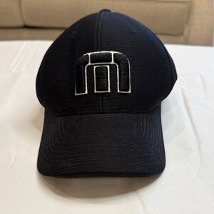 Travis Mathew Black Logo Baseball Cap